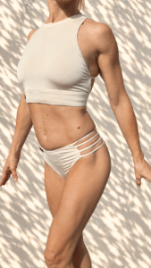 AURA Set Crop Top Bikini Dune (Crop top+Culotte Bikini)